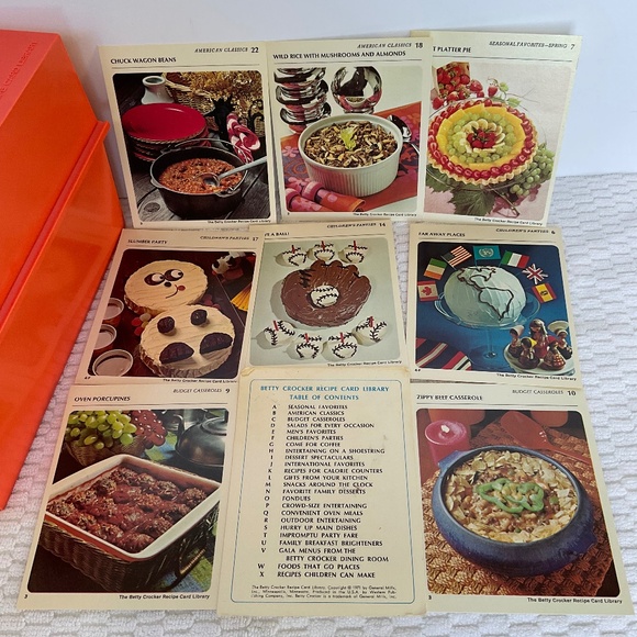 Vintage Betty Crocker Recipe Card Library by General Mills 1971 - Starter Set - Picture 2 of 16